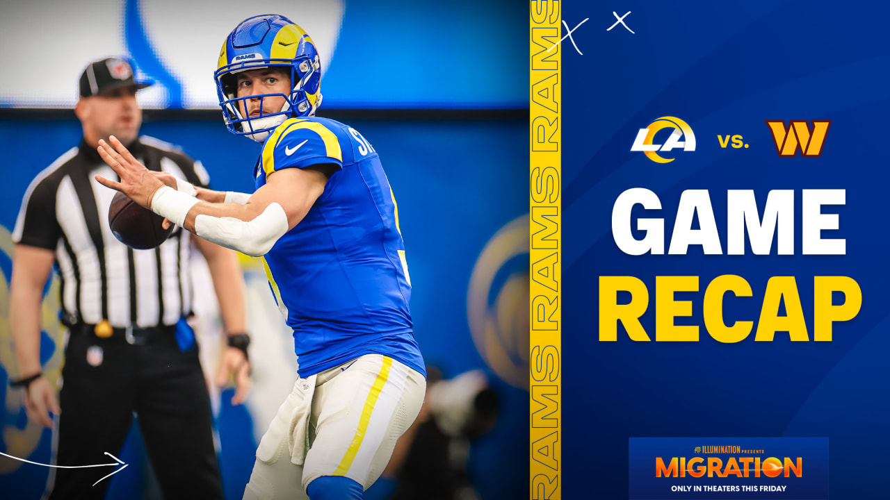 Game Recap: Rams Defeat Washington Commanders 28-20 At SoFi Stadium