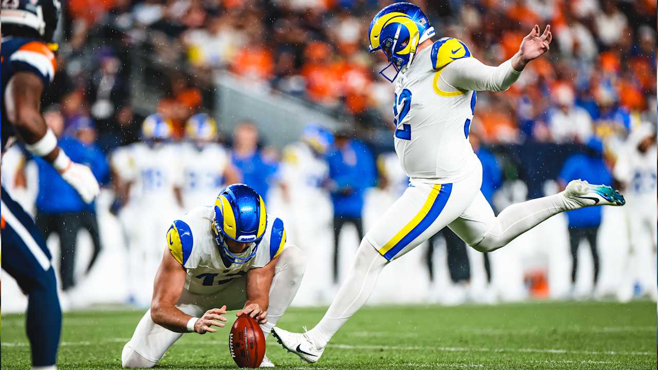 Kicker Harrison Mevis' third field goal of first half gives the Rams a ...