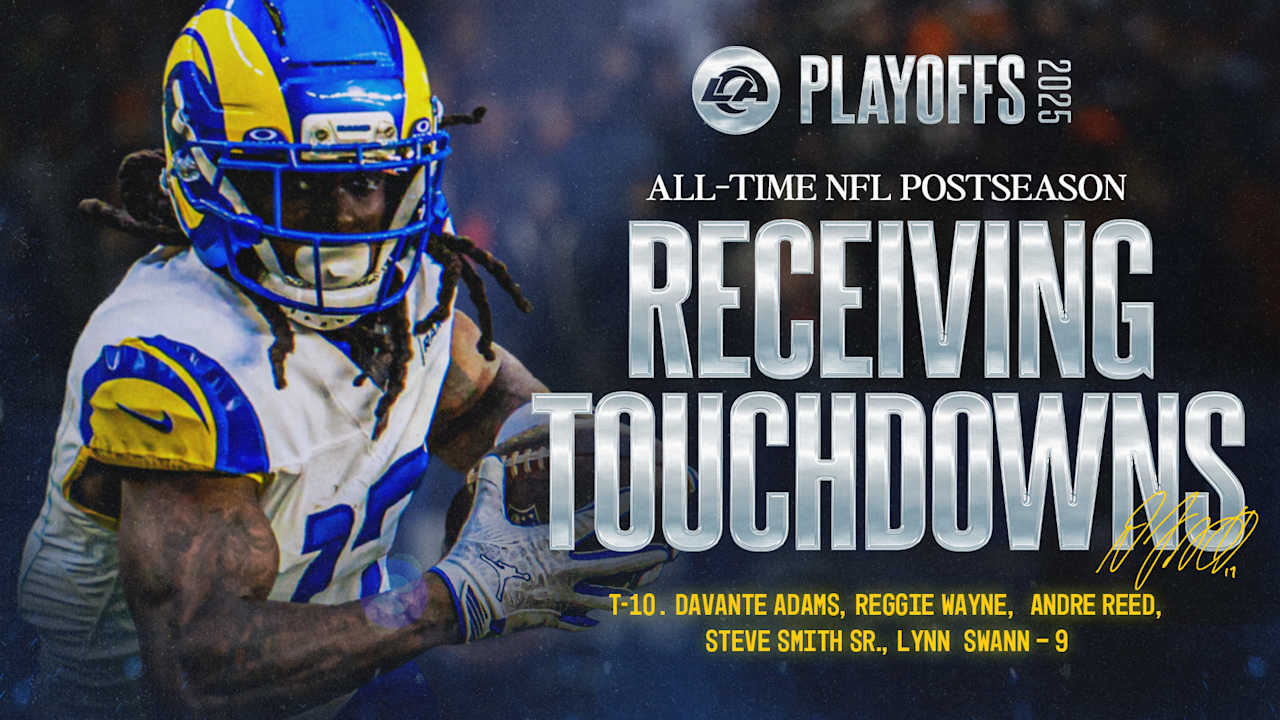 Rams wide receiver Davante Adams cracks top 10 all-time in postseason ...