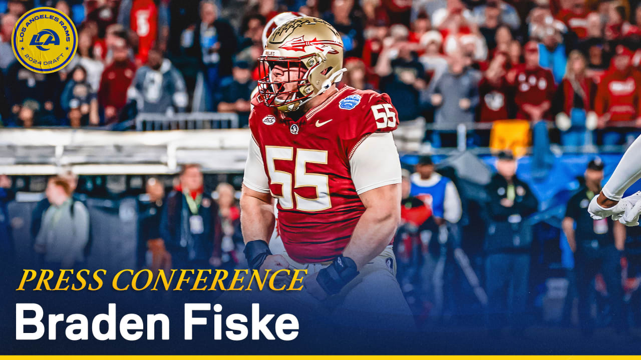 Rams 2024 NFL Draft Press Conference | Braden Fiske On Being Drafted To ...