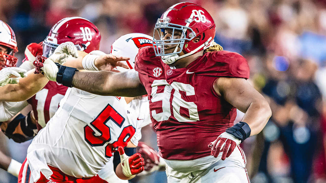 Defensive lineman Tim Keenan III's powerhouse plays at Alabama | Los ...