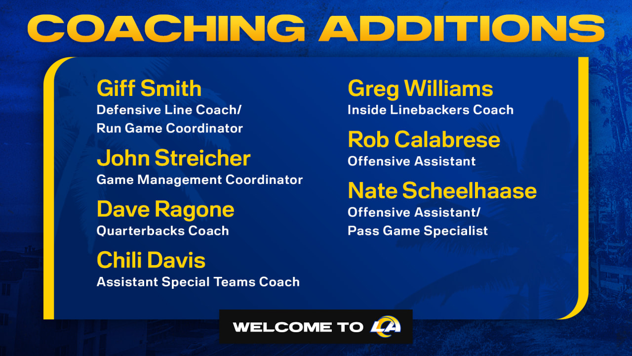 Rams announce additions to 2024 coaching staff