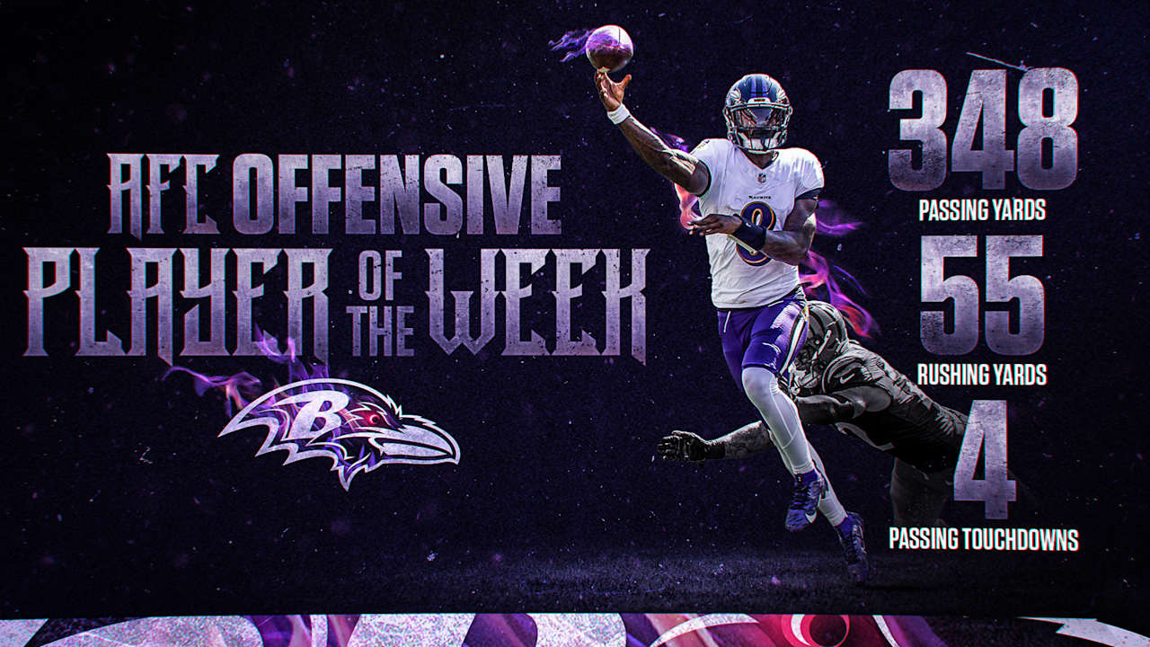 Lamar Jackson named AFC Offensive Player of the Week after historic touchdown