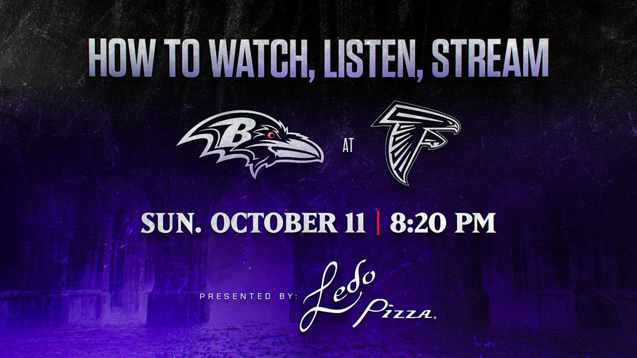 How to Watch, Listen, Live Stream Ravens vs. Falcons, Week 5