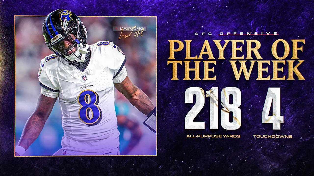 Lamar Jackson Named AFC Offensive Player of the Week