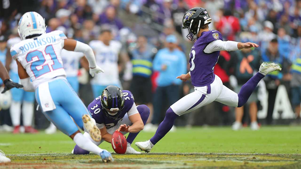 Tyler Loop Launches 64-Yard Field Goal to End Half | Ravens Week 4 ...