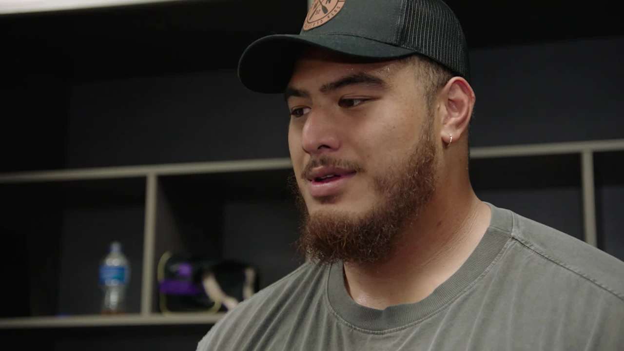 Daniel Faalele on His Strong Showing