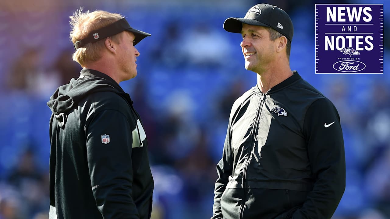 News & Notes: John Harbaugh on Why Jon Gruden Observed OTAs - Baltimore Ravens