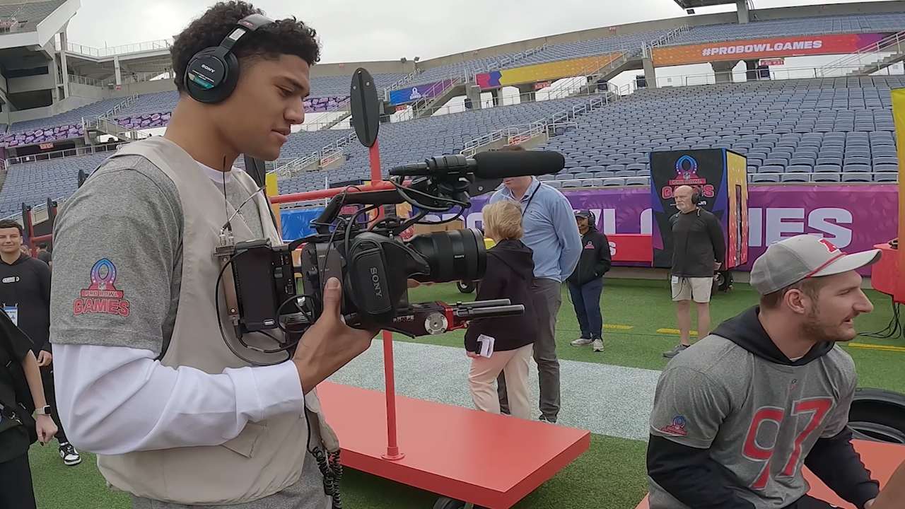 Pat Ricard Wears GoPro to Pro Bowl Practice