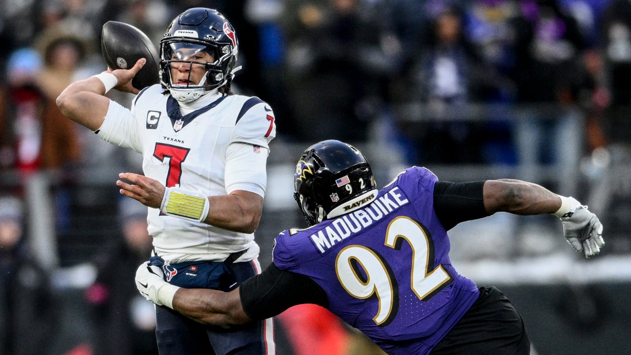 Ravens Defense Dominates In 34 10 Victory Over Texans Cj Stroud Struggles Against Pass Rush