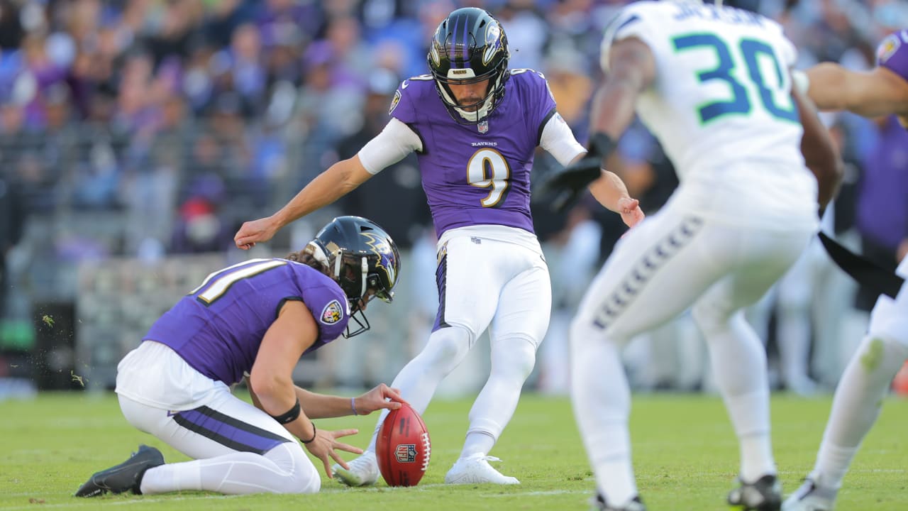 Justin Tucker Extends Ravens' Lead Before Halftime | Ravens-Seahawks ...