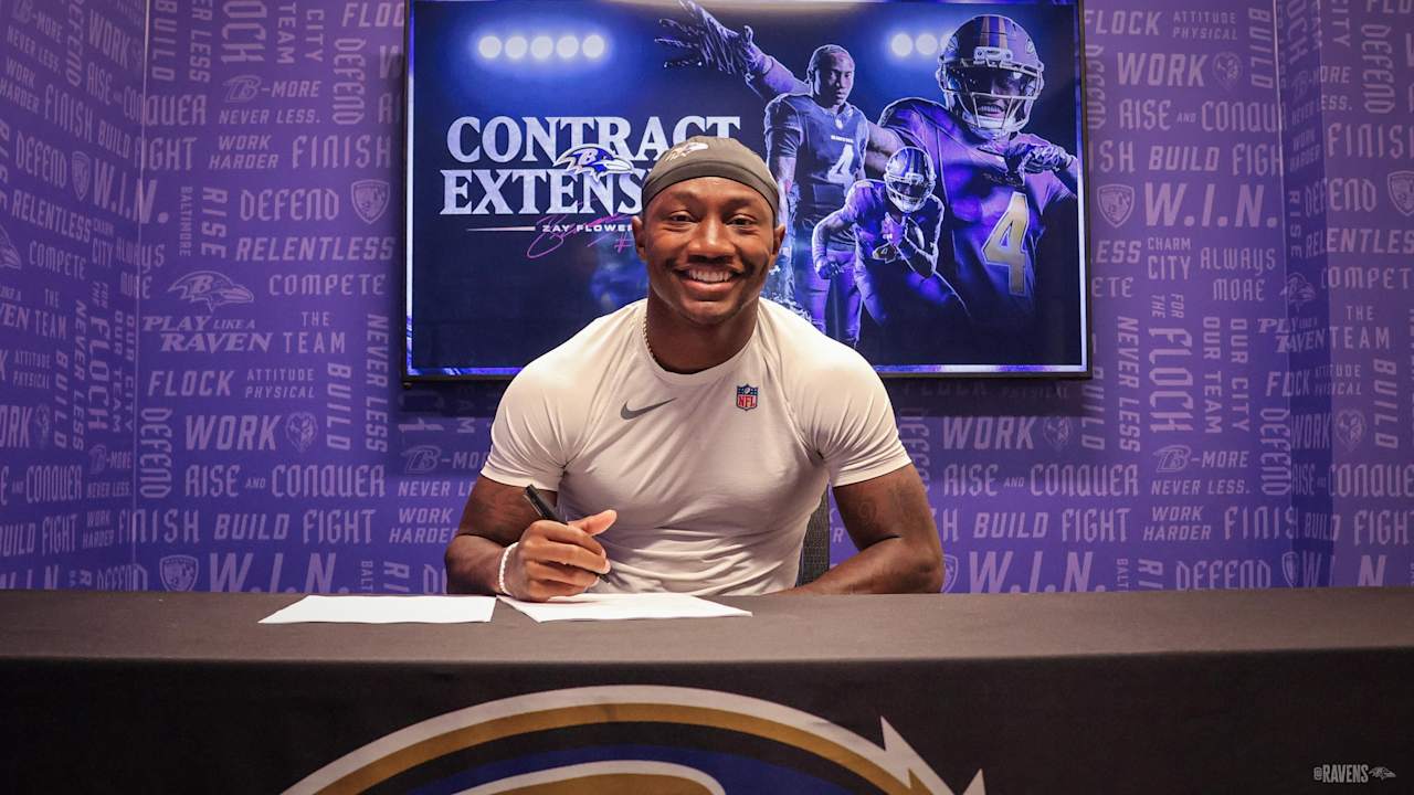 Zay Flowers and Ravens Agree to Contract Extension