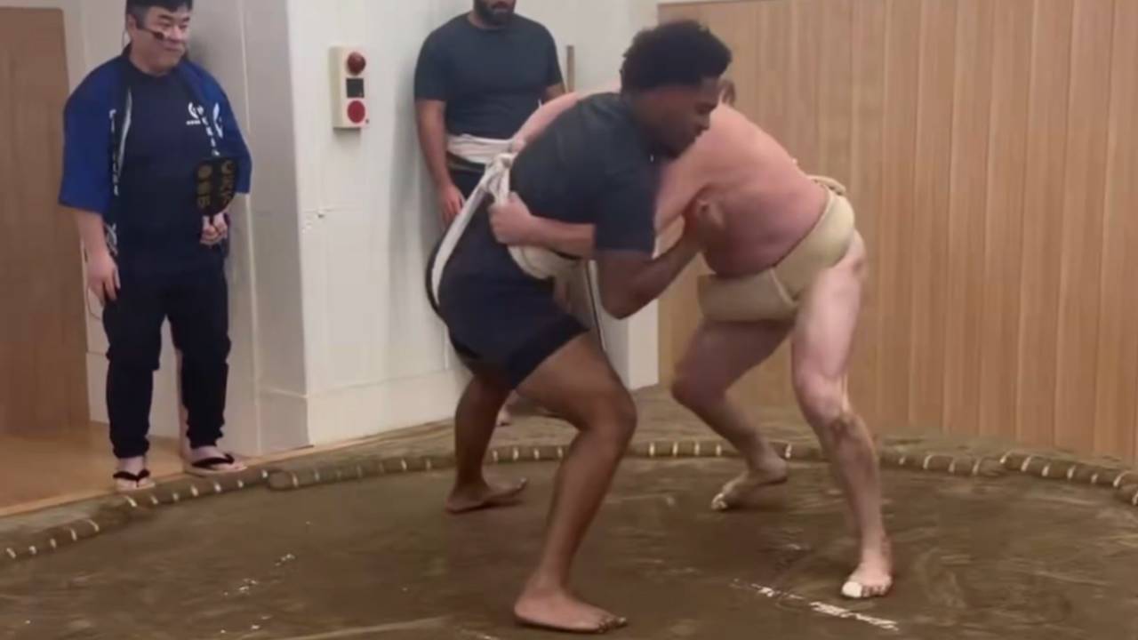 Watch Mike Green Sumo Wrestle in Japan