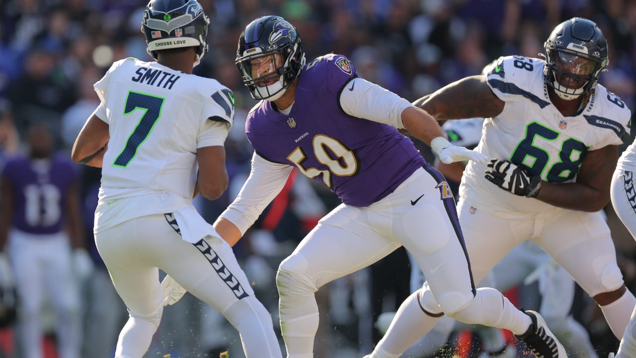 Kyle Van Noy Gets Sack-Strip To End Half | Ravens-Seahawks Highlights ...