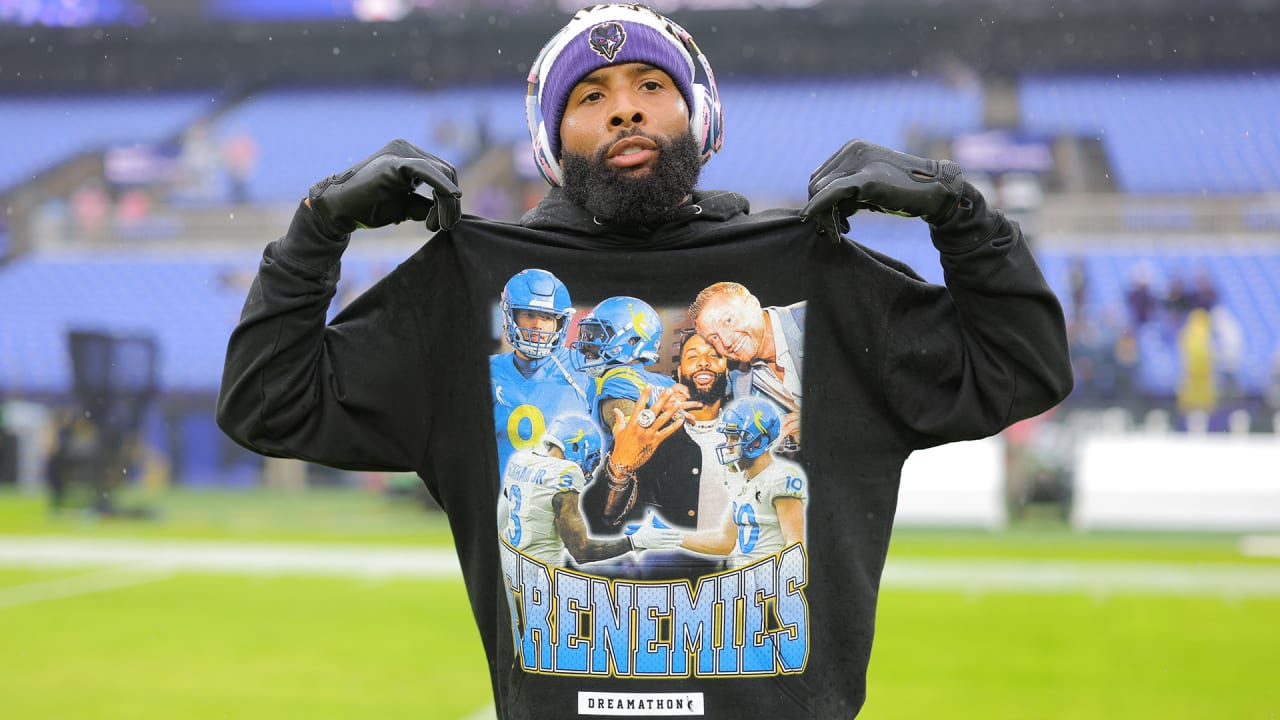 Odell Beckham Jr. Wears Frenemies Hoodie Before Facing Rams