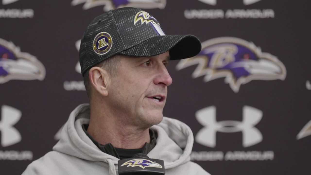 John Harbaugh on Preparing for the Weather in Buffalo | Ravens Press Conference