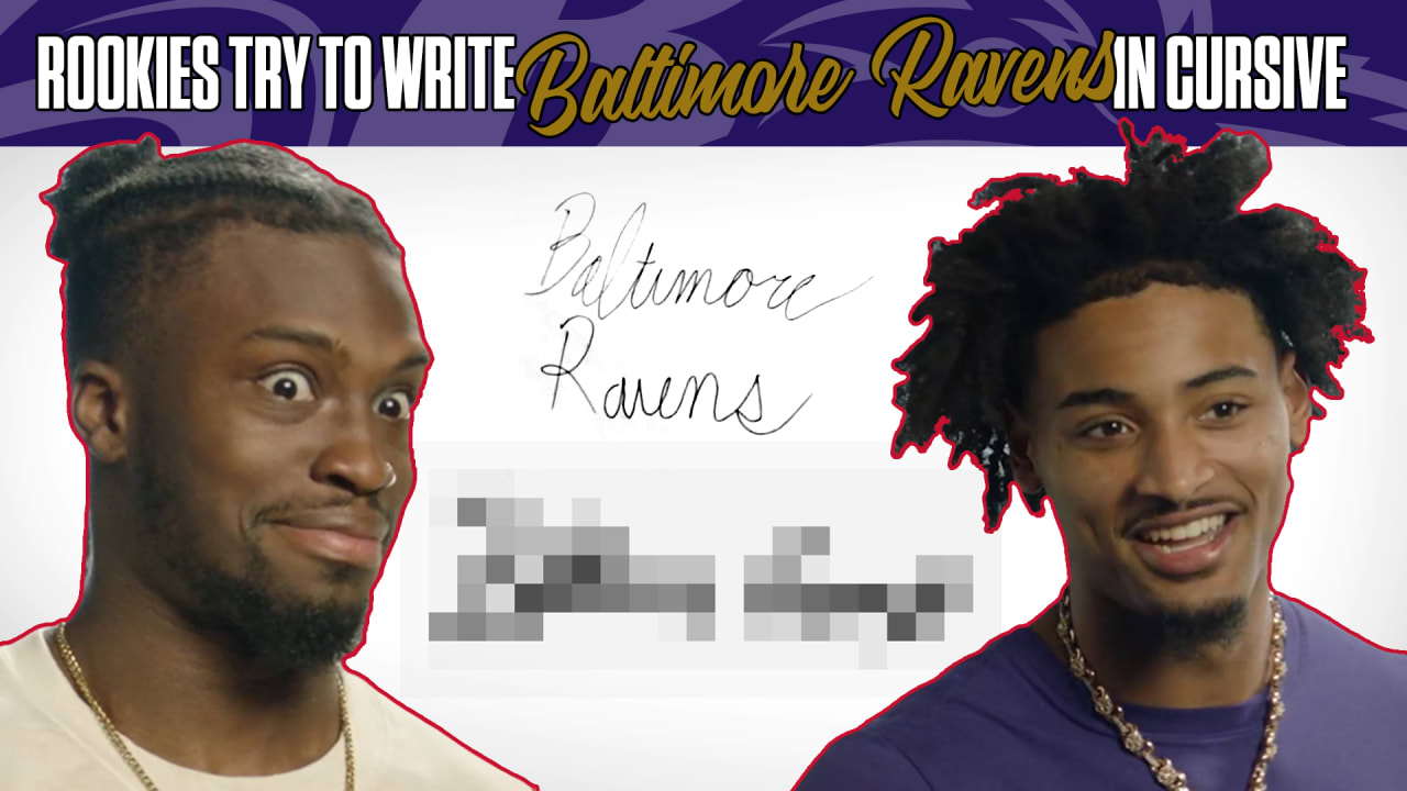 Superlatives: Can Ravens Rookies Write In Cursive?