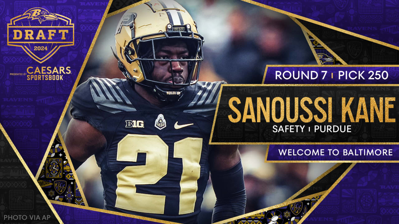 Ravens Select Safety Sanoussi Kane in Seventh Round of 2024 NFL Draft