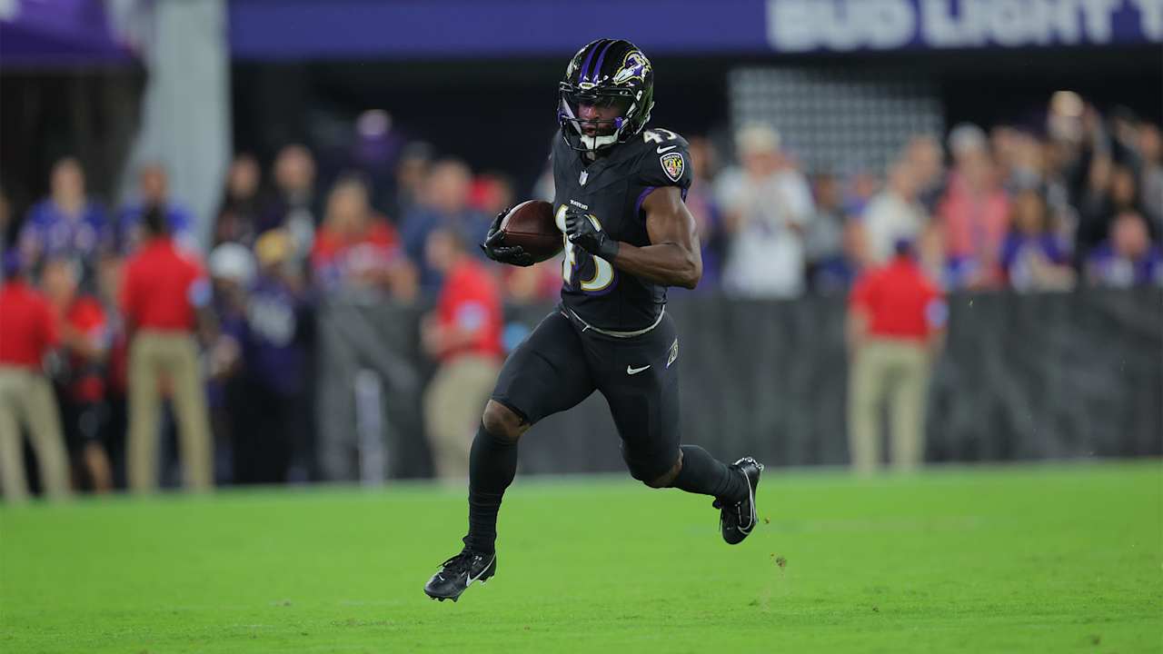 Justice Hill Nearly Scores on Swing Screen RavensBills Highlights