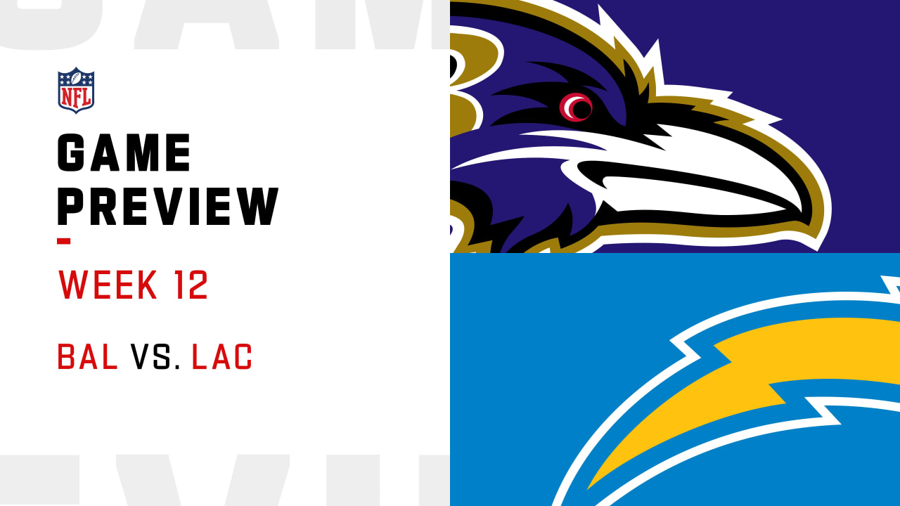 Ravens vs. Chargers Injury Report — Week 12