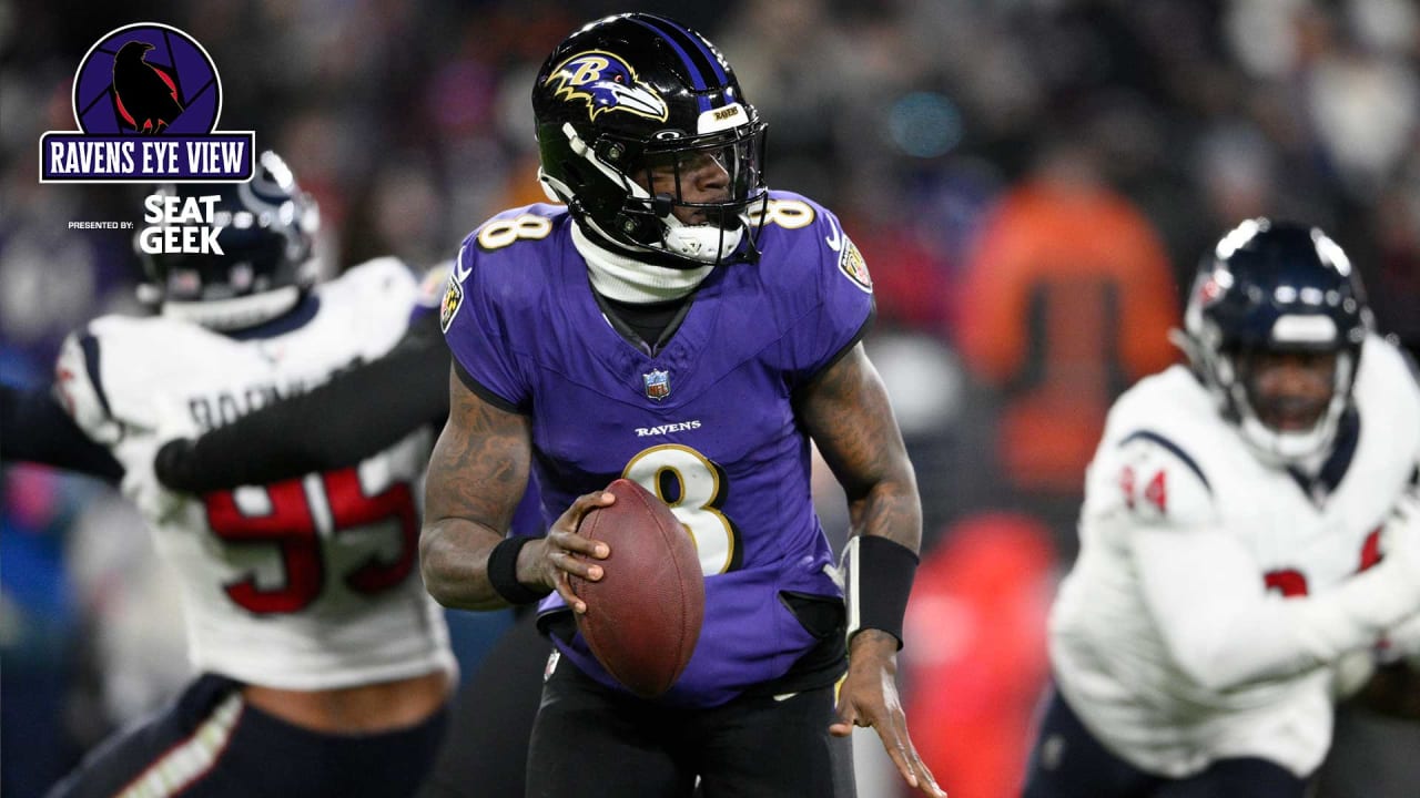 Inside Ravens Halftime Adjustments and Run Defense’s Flex vs. Texans Ravens Eye View