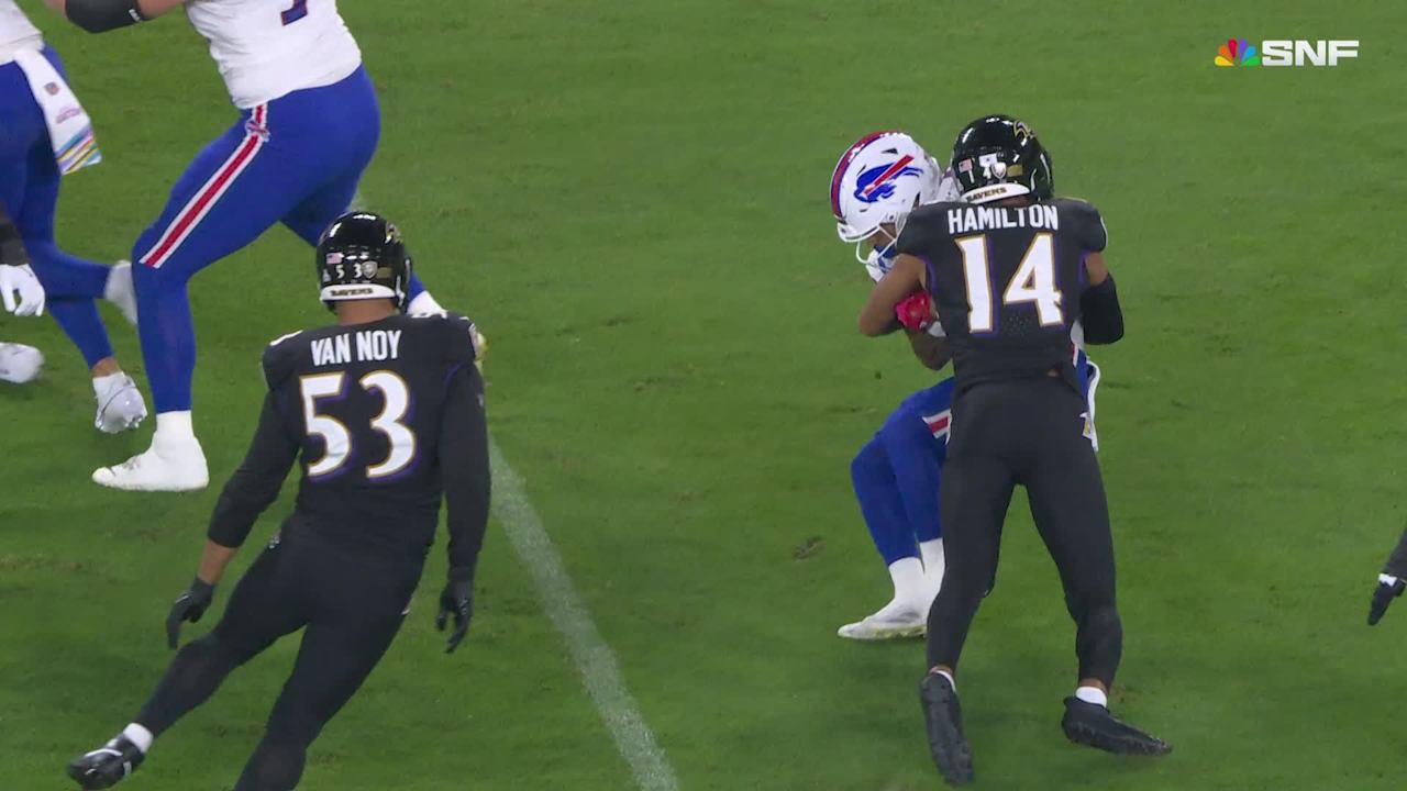 Kyle Hamilton Jumpstarts Defense With Tackle for Loss RavensBills