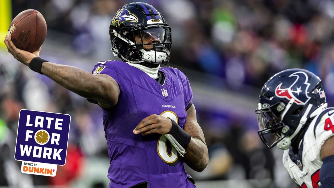 Lamar Jackson ‘Banishes’ Negative Playoff Narrative | Late For Work