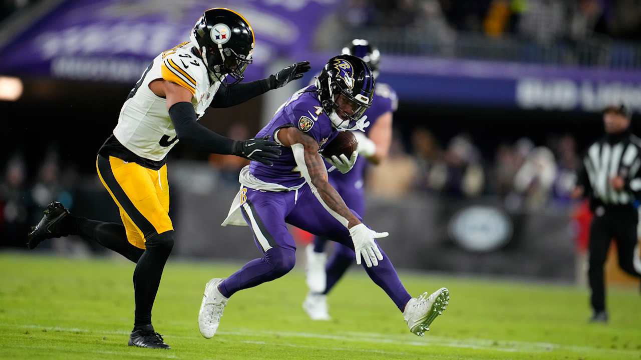 Zay Flowers Ripped Down By the Facemask Highlight Ravens vs
