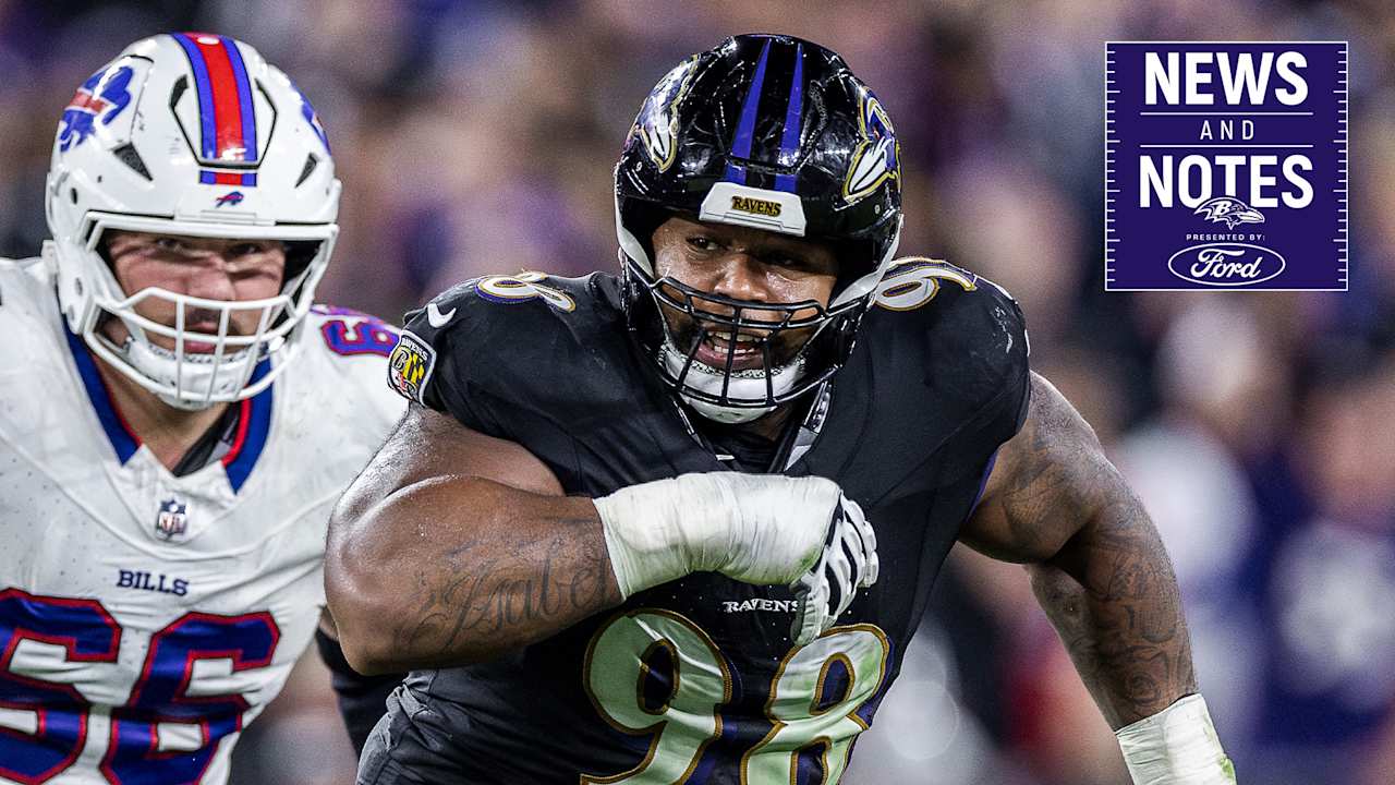 Ravens Expect a ‘Dominant’ Travis Jones After the Bye | News & Notes