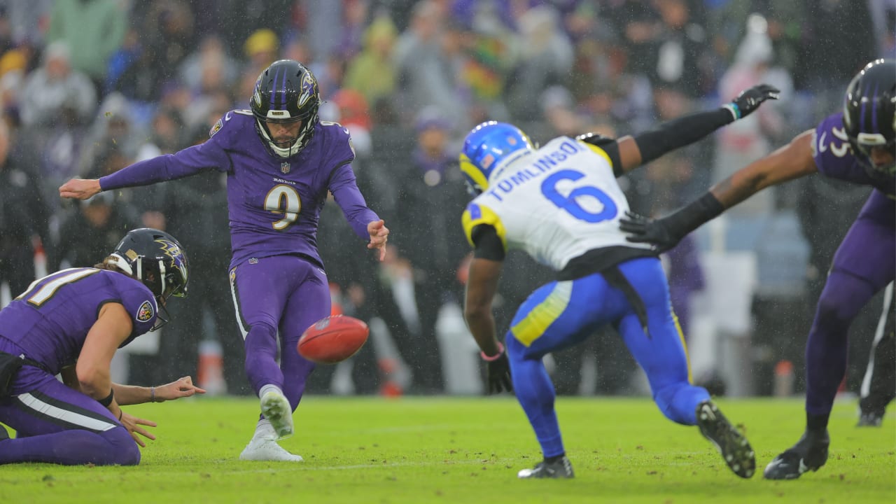 Justin Tucker's 31-Yard Field Goal Trims Rams' Lead | Ravens-Rams ...