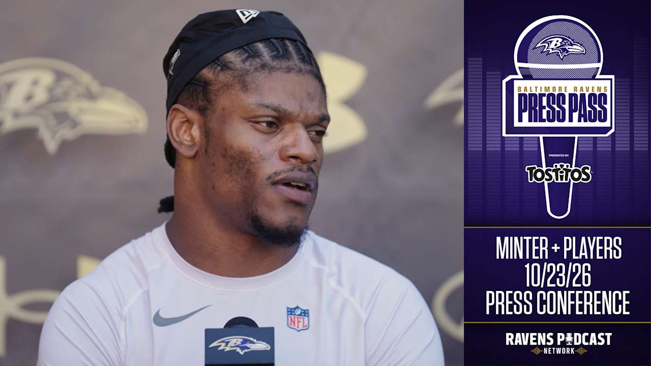 Jesse Minter, Tyler Huntley, Lamar Jackson & Zion Young: Ravens Press ...