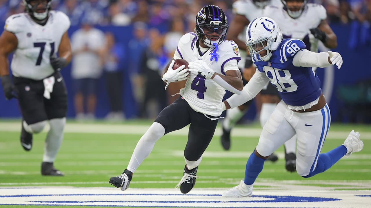 Zay Flowers Makes Another Big First Down Catch on Third-And-Long ...