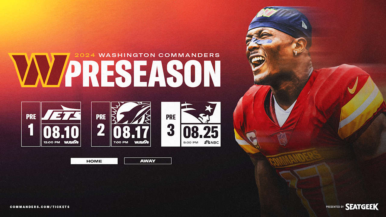 Commanders finalize 2024 preseason schedule