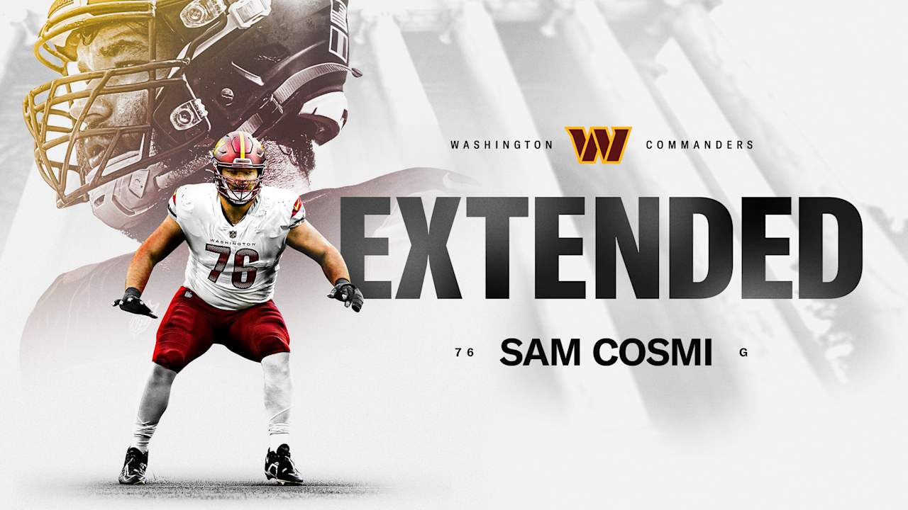 Sam Cosmi agrees to a multi-year contract extension with Commanders