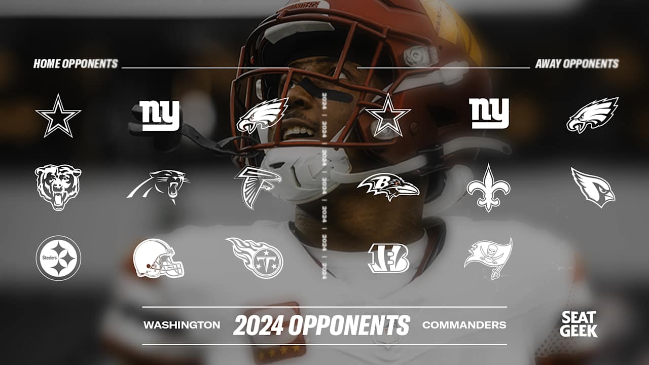 Commanders 2024 home and away opponents set