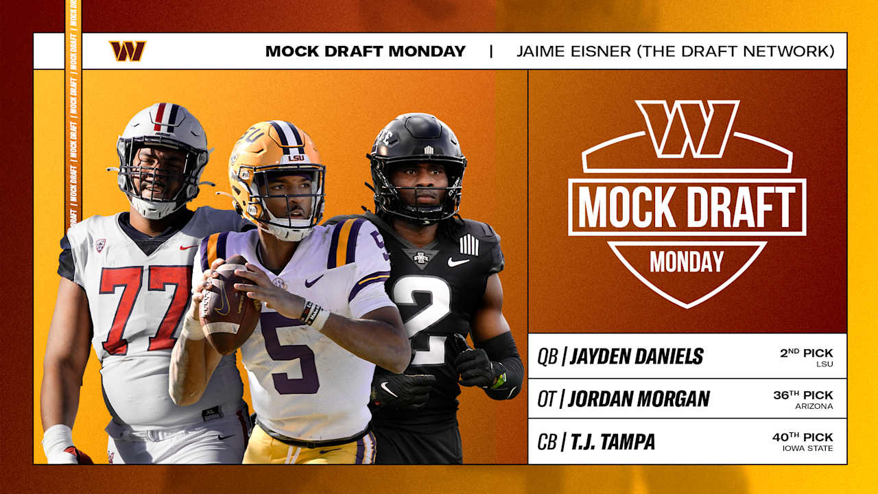 Mock Draft Monday | Commanders find help at quarterback, tackle, cornerback - Vimarsana News
