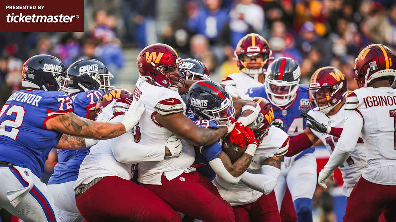 Instant analysis | Commanders hold on to sweep Giants for first time ...