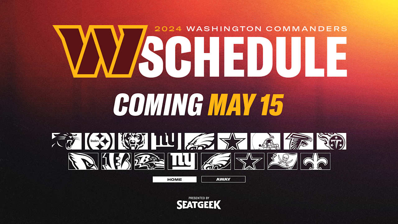 Commanders 2024 schedule set to release Wednesday