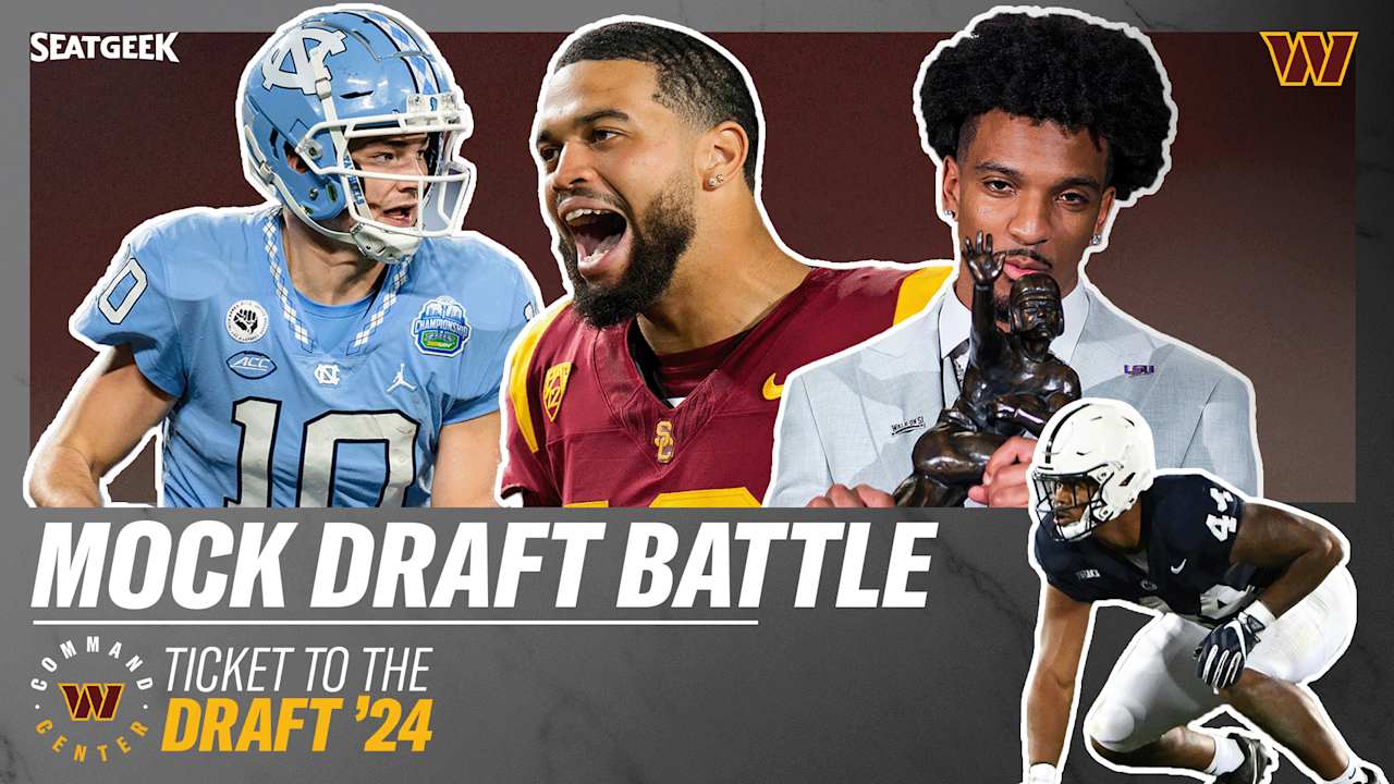 2 Round Mock Draft Battle!!! Ticket to the Draft Podcast Washington