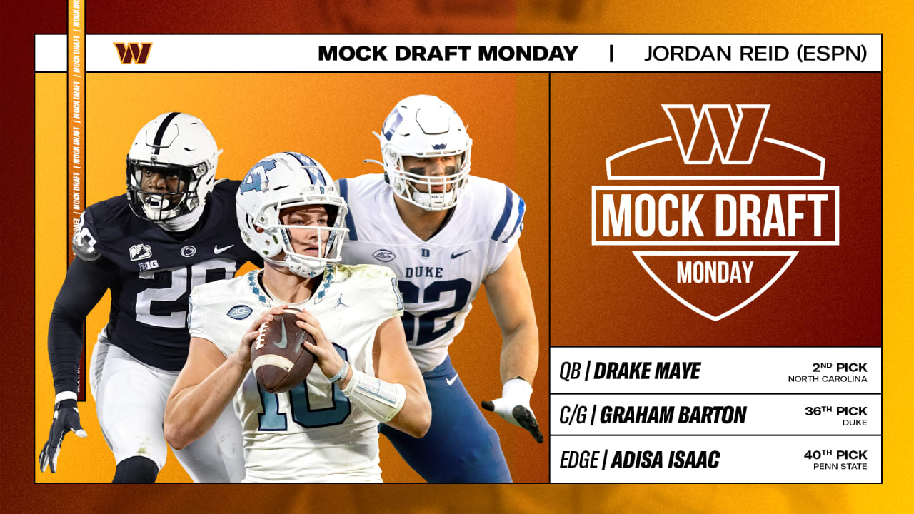 Mock Draft Monday Here's who ESPN's Jordan Reid thinks Washington