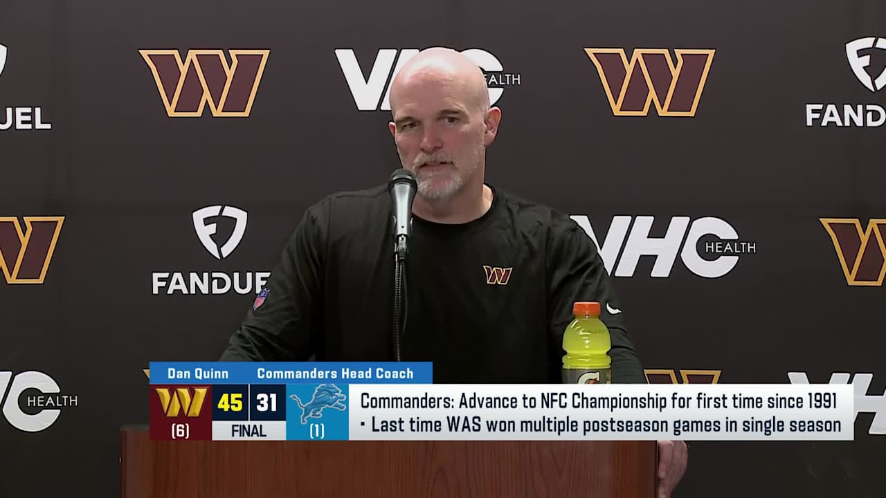 Dan Quinn breaks down upset win vs. Lions in divisional round