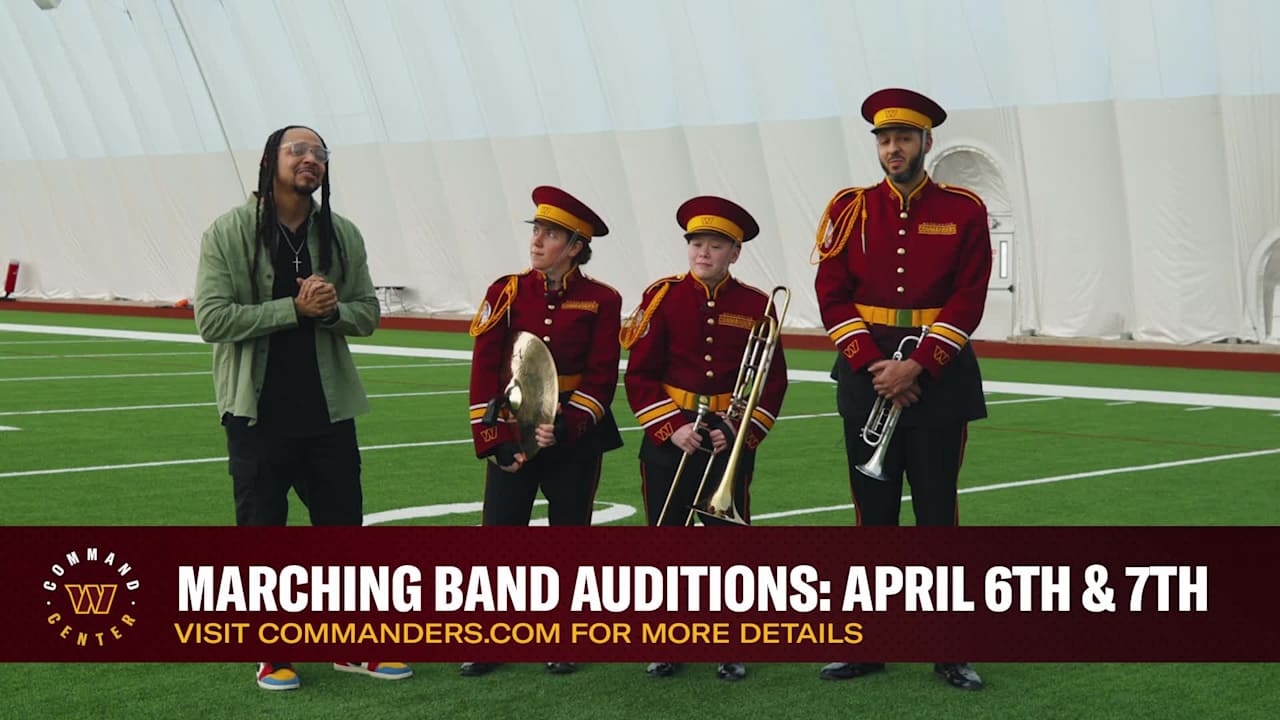 Drumming up excitement auditioning for the Commanders marching band!