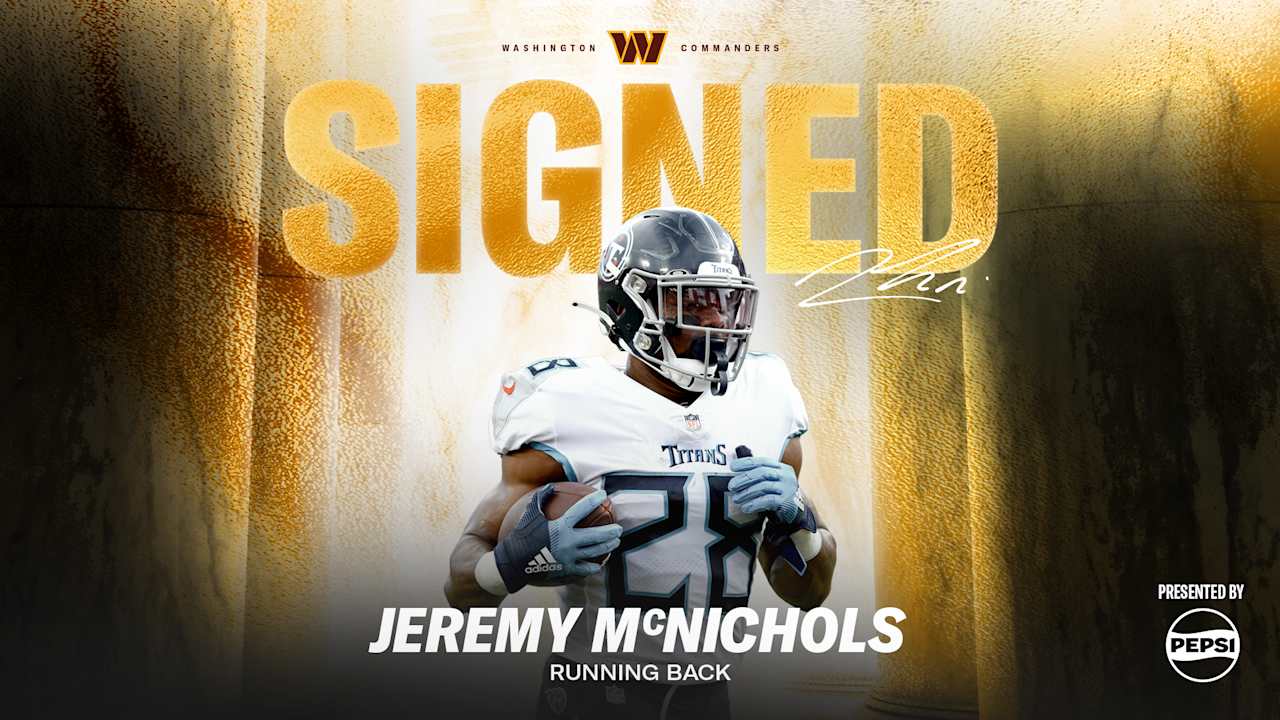 Commanders sign RB Jeremy McNichols