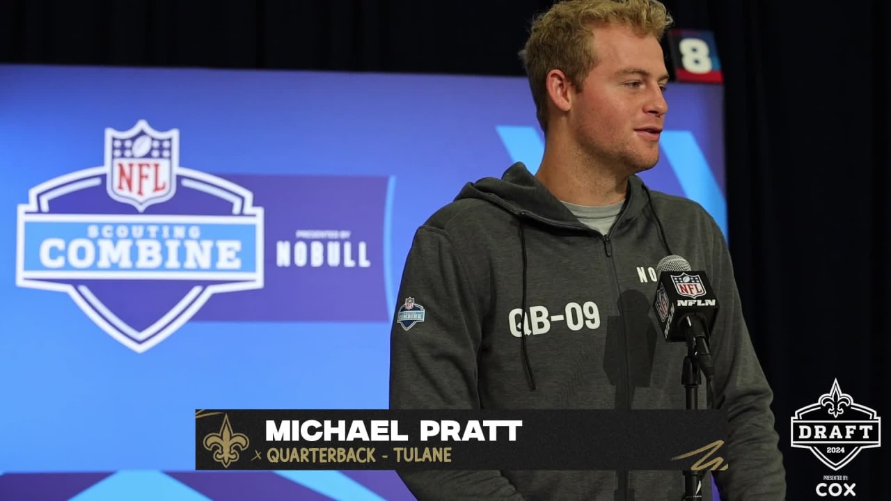 Tulane QB Michael Pratt interview | 2024 NFL Scouting Combine