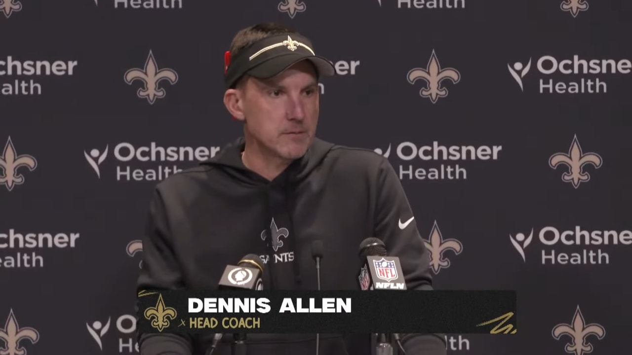 NFL Week 15: Saints HC Dennis Allen Recaps Win Vs. Giants