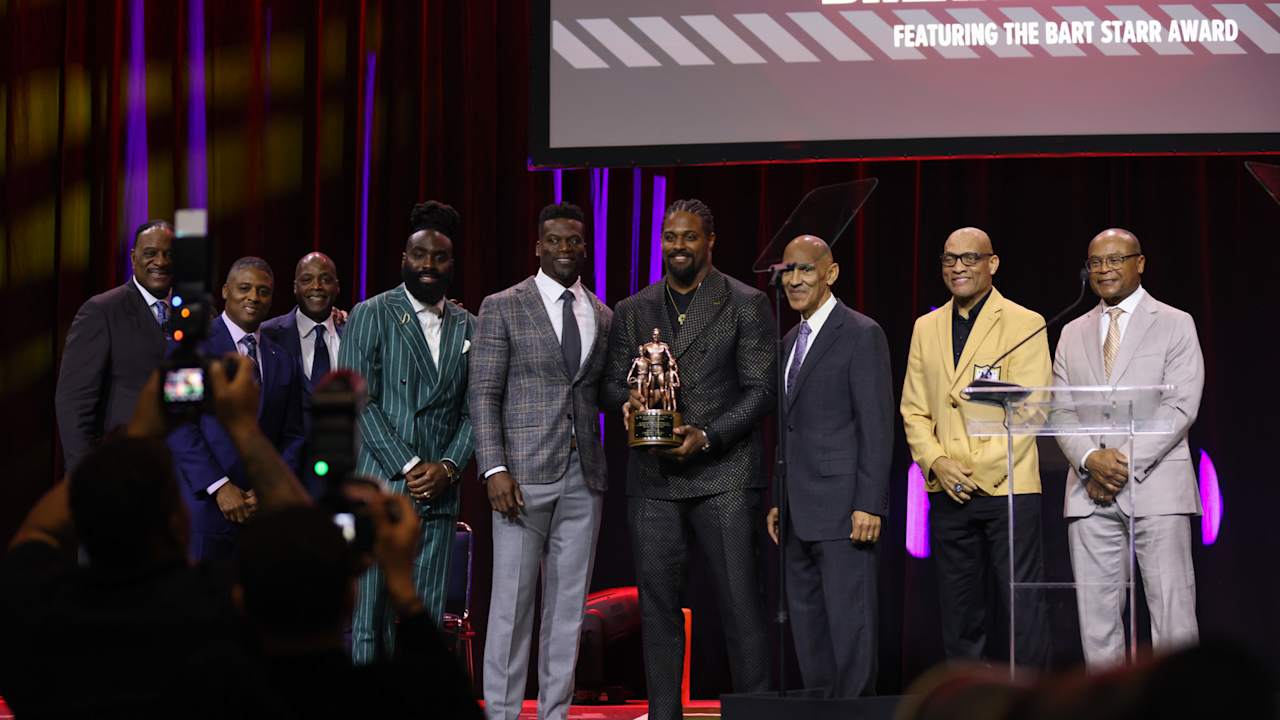 Photos: Cam Jordan honored with 2025 Bart Starr Award at Super Bowl  Breakfast | Super Bowl LIX