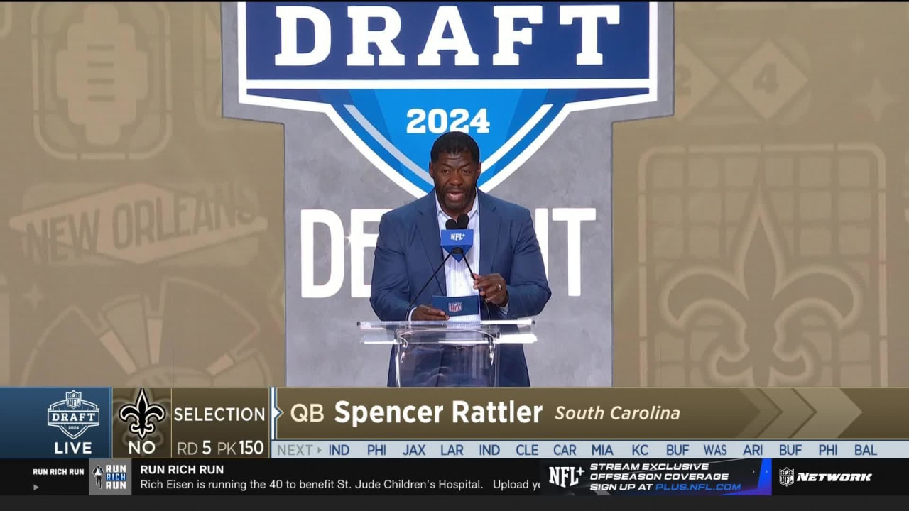 Saints pick QB Spencer Rattler 150th in the 5th round 2025 NFL Draft