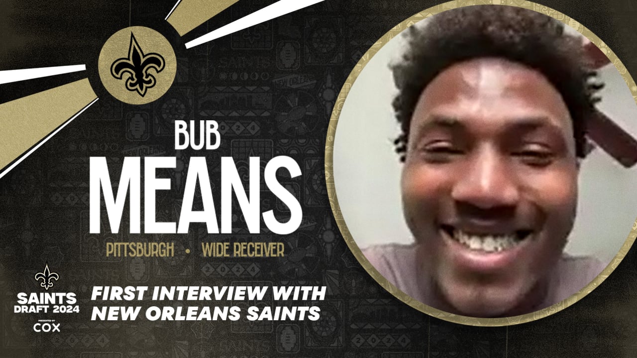 2024 NFL Draft Bub Means' first interview with New Orleans Saints