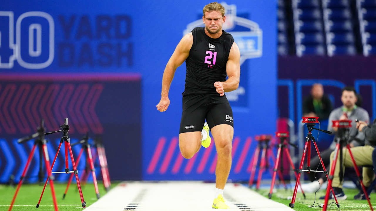 Sam Roush runs official 4.70-second 40-yard dash at 2026 combine