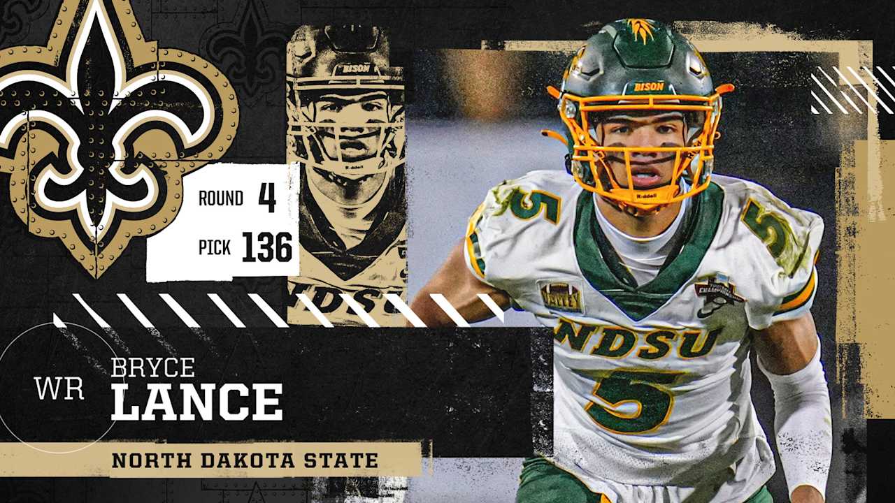New Orleans Saints Draft North Dakota State WR Bryce Lance at No. 136 in 2026 NFL Draft